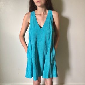 Free People Retro Love Suede Mini Dress